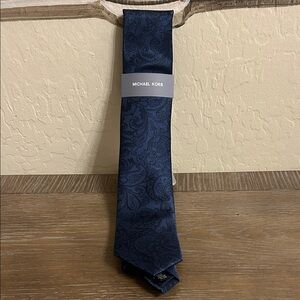 Michael Kors | Navy Blue Paisley Tie | NWT